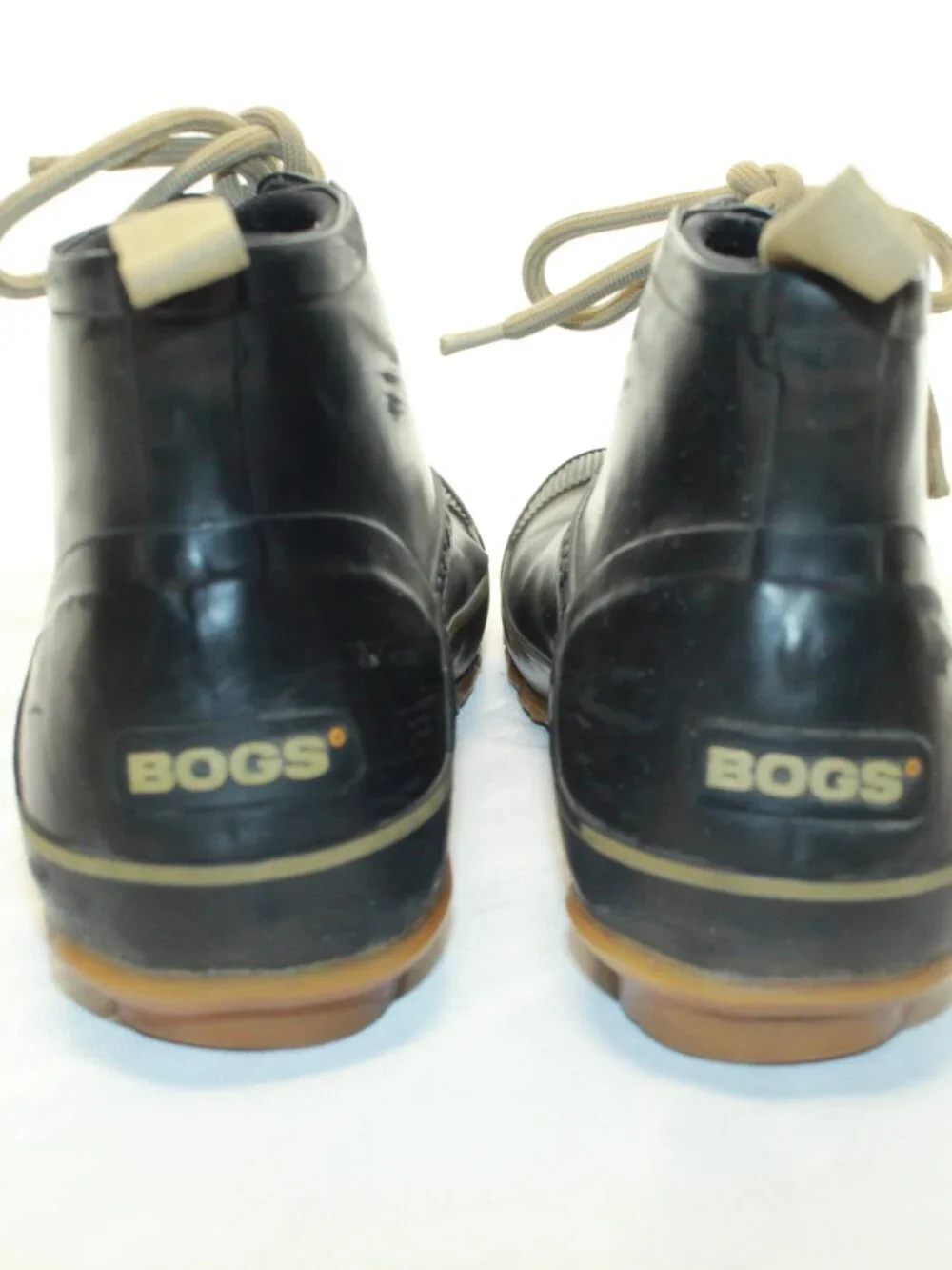 BOGS Size 9 Brown Charlot Waterproof Gum Rubber Lace Up Ankle Boots - 71025-001